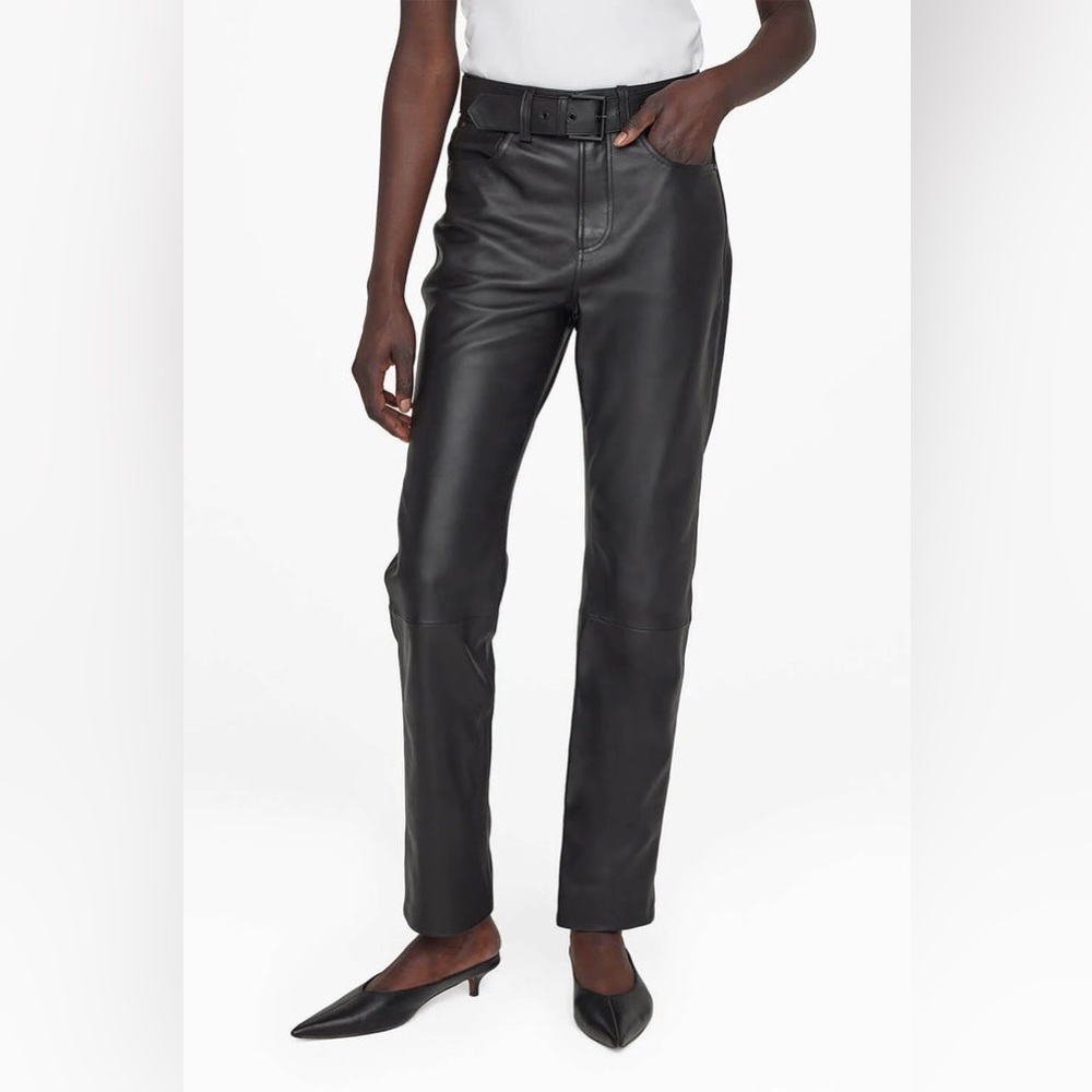 Anine Bing 100% Cowhide Leather Pants